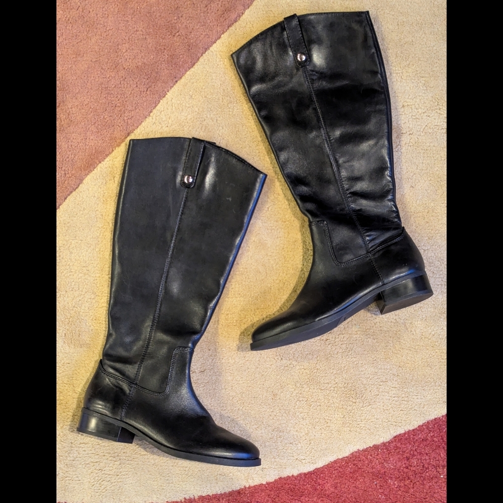 INC Fawne Leather Knee-High Boots